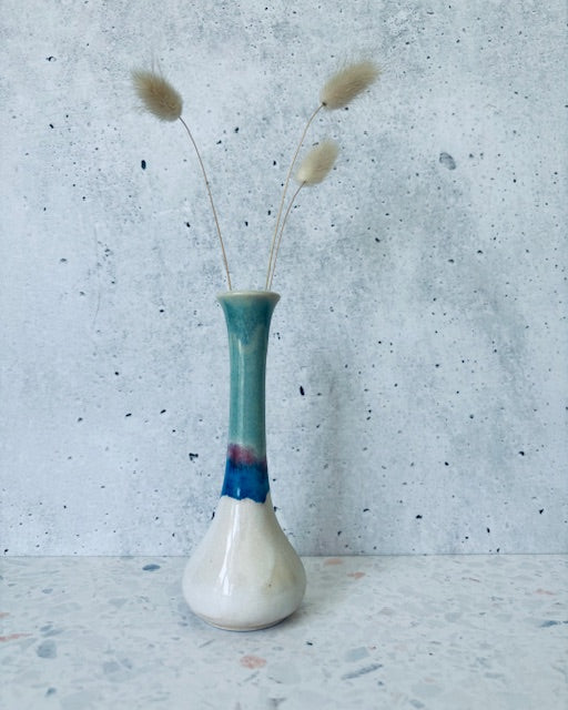 Tricolour bottle vase