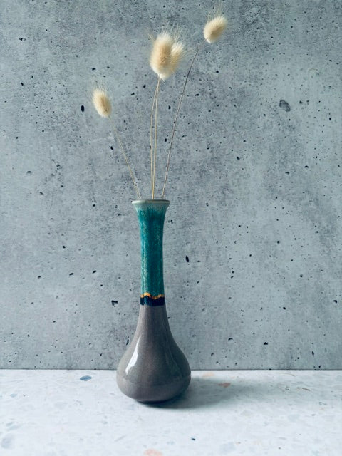 Tricolour bottle vase (with gold)
