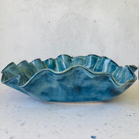 Indigo wave bowl
