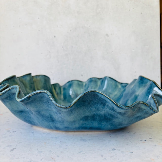 Indigo wave bowl