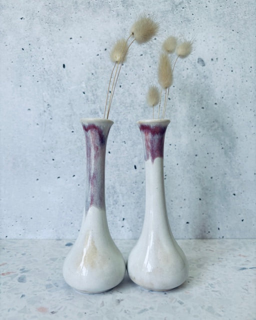 Dusty pink bottle vase