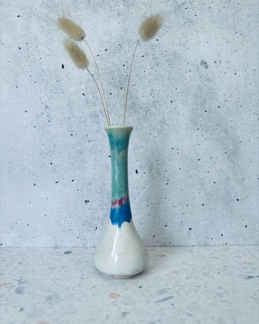 Tricolour bottle vase