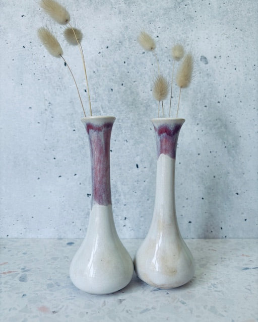 Dusty pink bottle vase