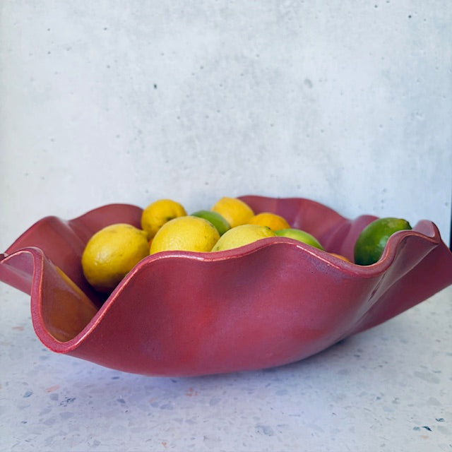 Raspberry wave bowl
